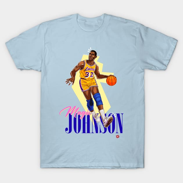 Magic Johnson T-Shirt by Vallegrito